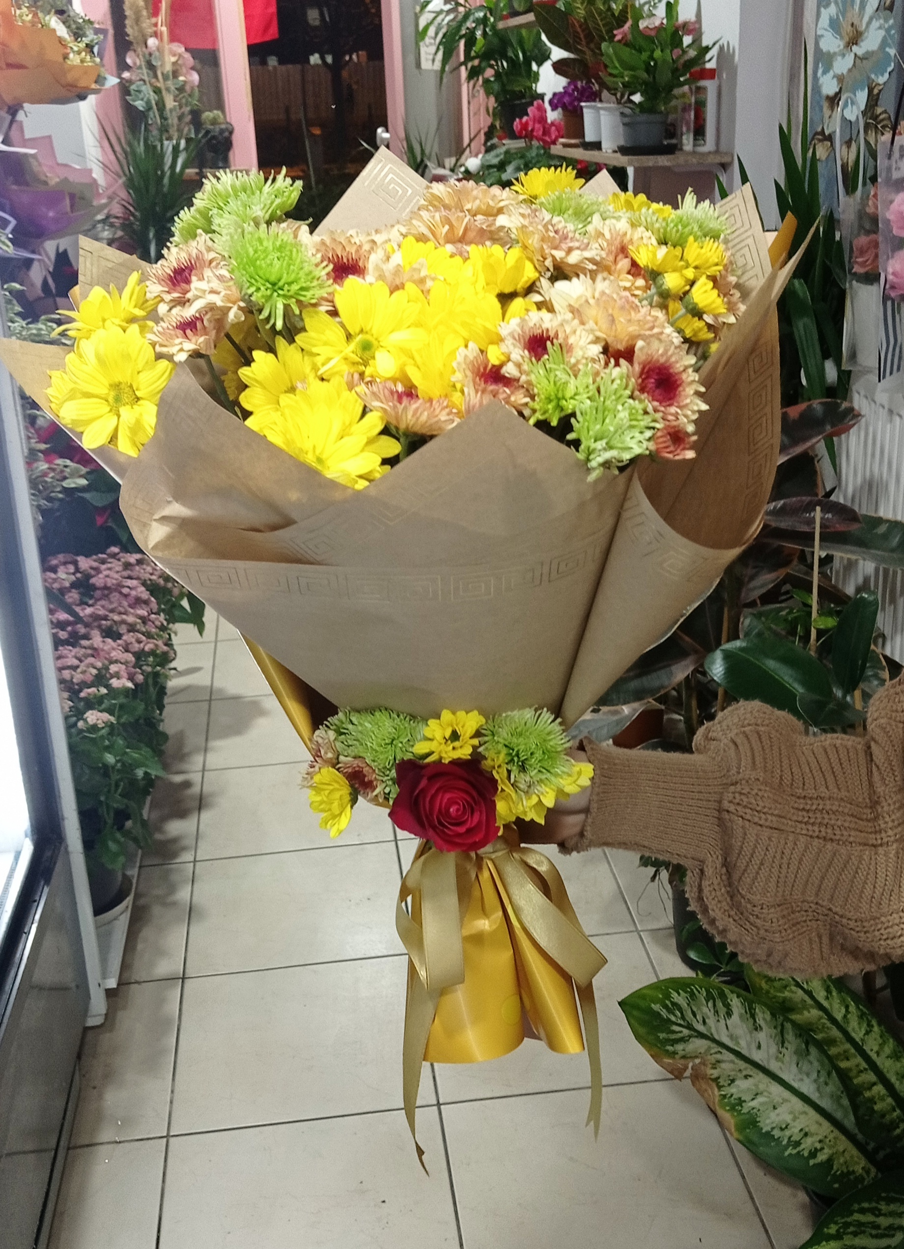 Karma kasımpatı buketi büyük 