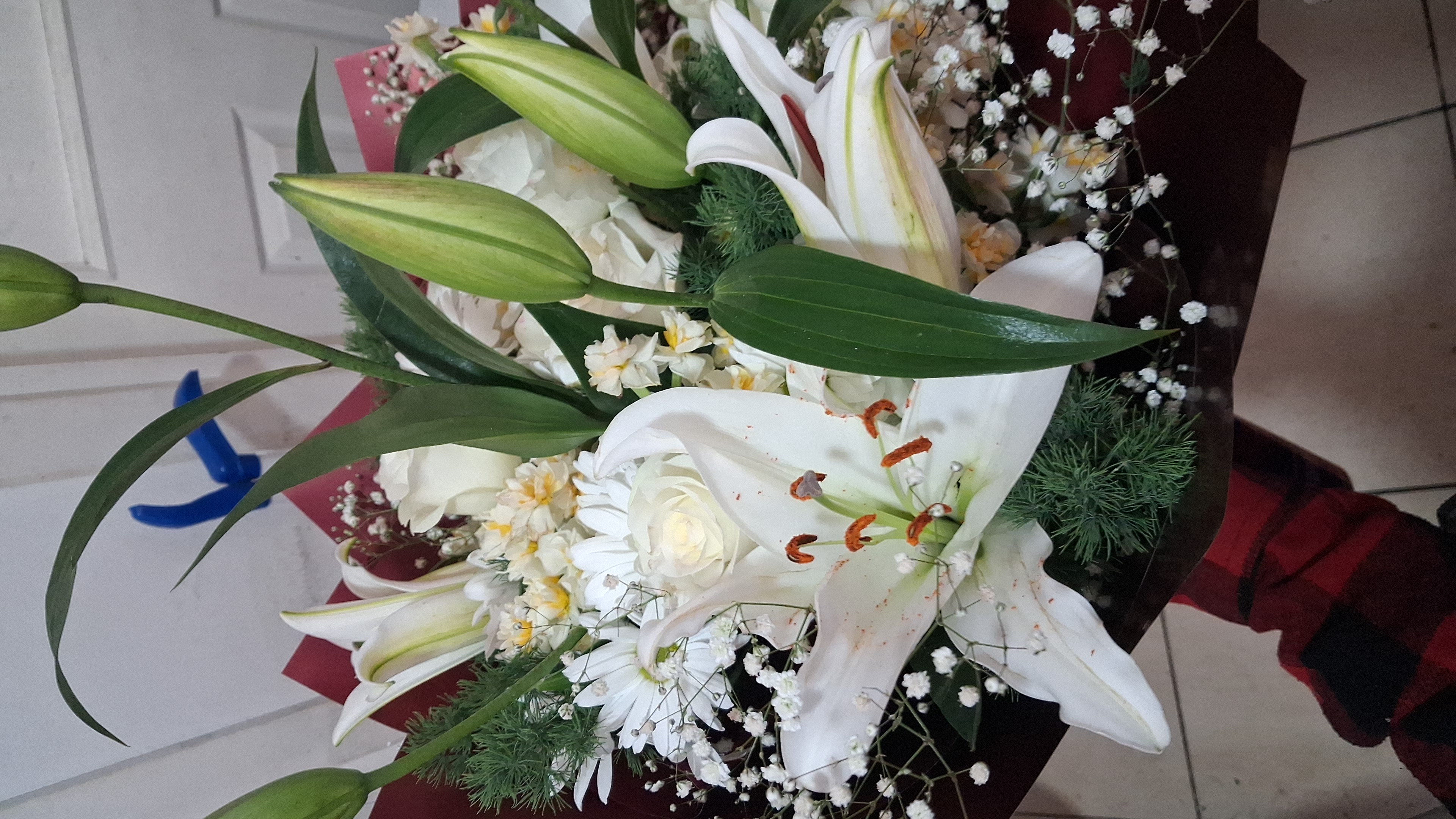 Beyaz düşler nergis buketi - Görsel 3